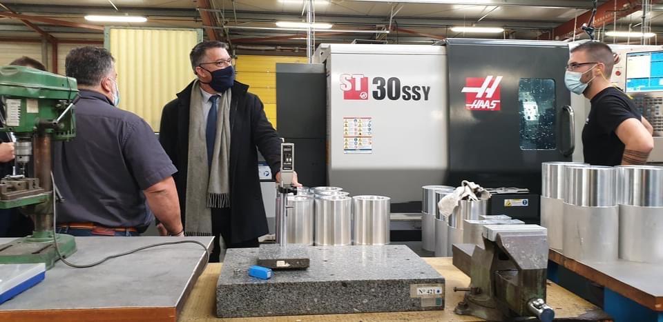 Visite du Pr&eacute;fet Du Cher - Maurice BARATE